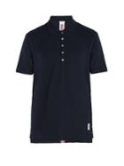Thom Browne Stripe-trim Cotton Polo Shirt
