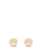 Brent Neale - Shell Diamond & 18kt Gold Earrings - Womens - Yellow Gold