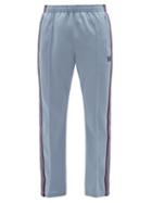 Needles - Butterfly-embroidered Jersey Track Pants - Mens - Blue