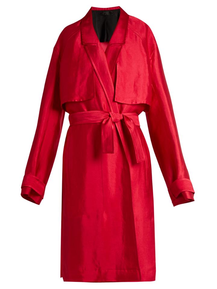 Haider Ackermann Messier Linen-blend Trench Coat