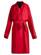 Haider Ackermann Messier Linen-blend Trench Coat