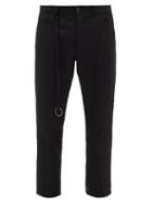 Matchesfashion.com Ann Demeulemeester - Ribbon Fleecewool-blend Trousers - Mens - Black
