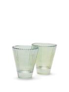 Matchesfashion.com Luisa Beccaria - Set Of Two Water Glasses - Green