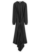 Lemaire - Button-front Sweater Dress - Womens - Dark Grey