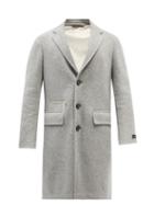 Ermenegildo Zegna - Single-breasted Concealed-hood Cashmere-blend Coat - Mens - Light Grey