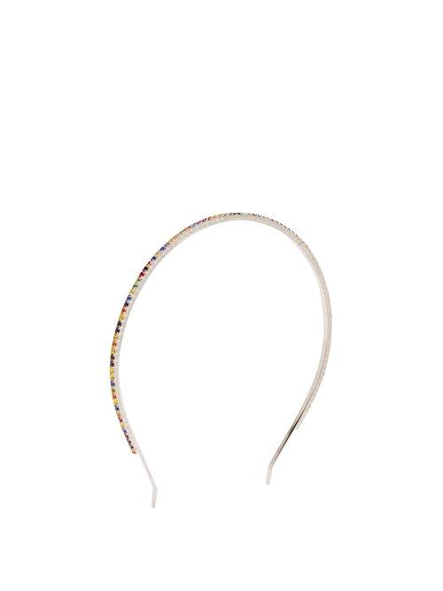 Matchesfashion.com Miu Miu - Crystal Embellished Headband - Womens - Multi