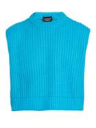 Matchesfashion.com Calvin Klein 205w39nyc - Cropped Ribbed Knit Sleeveless Sweater - Mens - Blue