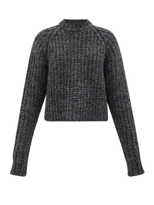 Raey - Recycled-cashmere Raglan-sleeve Sweater - Womens - Black