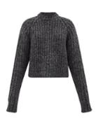 Raey - Recycled-cashmere Raglan-sleeve Sweater - Womens - Black