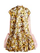 Richard Quinn Floral-print A-line Duchess Satin Dress