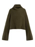 Stella Mccartney Ribbed-knit High-neck Sweater