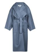 Matchesfashion.com Loewe - Piacenza Oversized Cashmere Coat - Womens - Blue