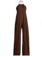 Jacquemus Saha Ruched Wide-leg Jumpsuit
