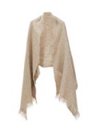 Lauren Manoogian - Fringed Alpaca Wrap - Womens - Brown