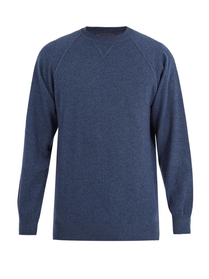 Thom Sweeney Crew-neck Cashmere Sweater