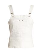 Matchesfashion.com Eve Denim - Clara Stretch Denim Top - Womens - White