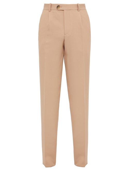 Matchesfashion.com Ditions M.r - Franois High Rise Wool Trousers - Mens - Pink