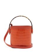 Matchesfashion.com Nico Giani - Adenia Mini Croc Effect Leather Bucket Bag - Womens - Orange