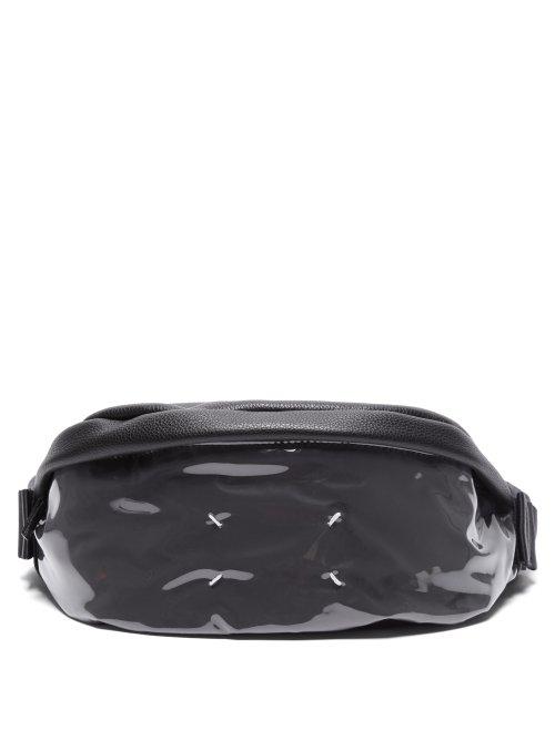 Matchesfashion.com Maison Margiela - Leather And Pvc Belt Bag - Mens - Black