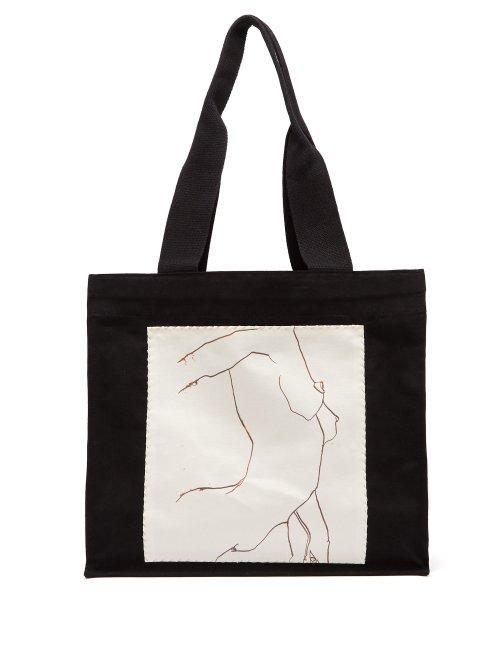 Matchesfashion.com Hillier Bartley - Luella Sketch Tote Bag - Womens - Black