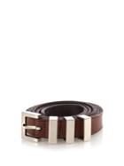 Saint Laurent Triple-loop Leather Belt