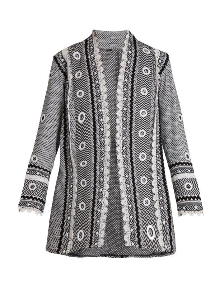 Dodo Bar Or Zur Eyelet-embellished Cotton Kimono Jacket