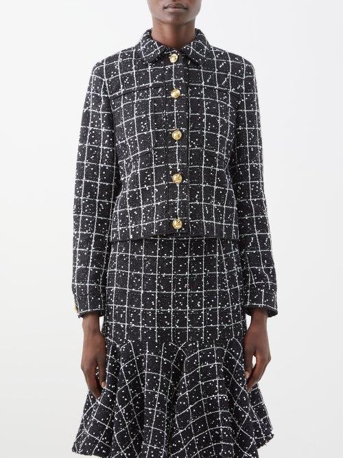 Giambattista Valli - Boucl-tweed Jacket - Womens - Black White