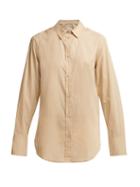 Matchesfashion.com Matteau - The Long Sleeve Cotton Shirt - Womens - Cream