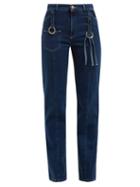 Matchesfashion.com See By Chlo - Braided Straight Leg Jeans - Womens - Blue