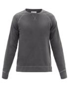 Mens Rtw Officine Gnrale - Baptiste Cotton-jersey Sweatshirt - Mens - Dark Grey