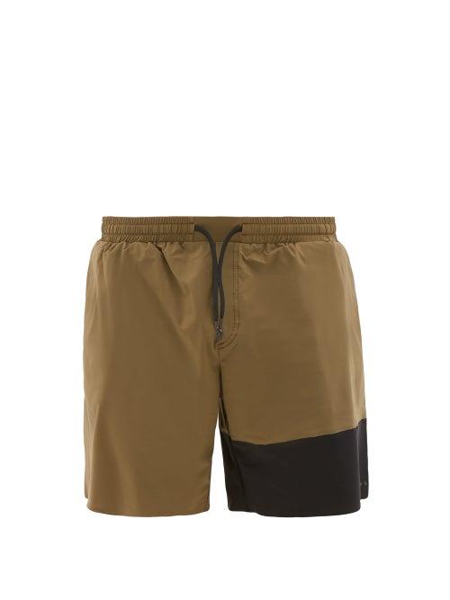 Matchesfashion.com Falke Ess - Challenger Technical-stretch Shorts - Mens - Khaki