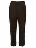 Marni Straight-leg Silk And Wool-blend Trousers