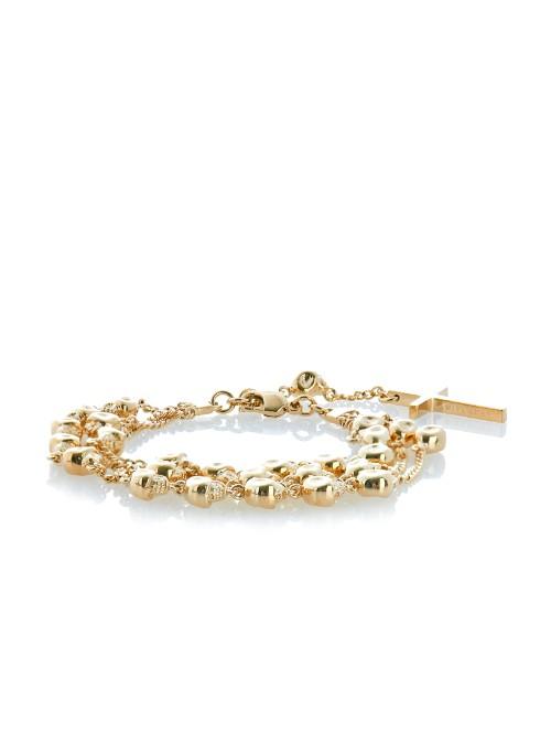 Givenchy Skull Rosary Chain Bracelet