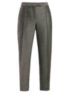 Matchesfashion.com Bottega Veneta - Slim Leg Wool And Silk Trousers - Womens - Grey
