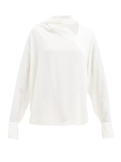 Matchesfashion.com Sportmax - Pentola Blouse - Womens - White