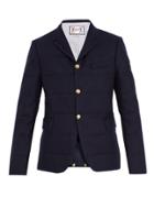 Moncler Gamme Bleu Notch-lapel Quilted-down Wool Blazer