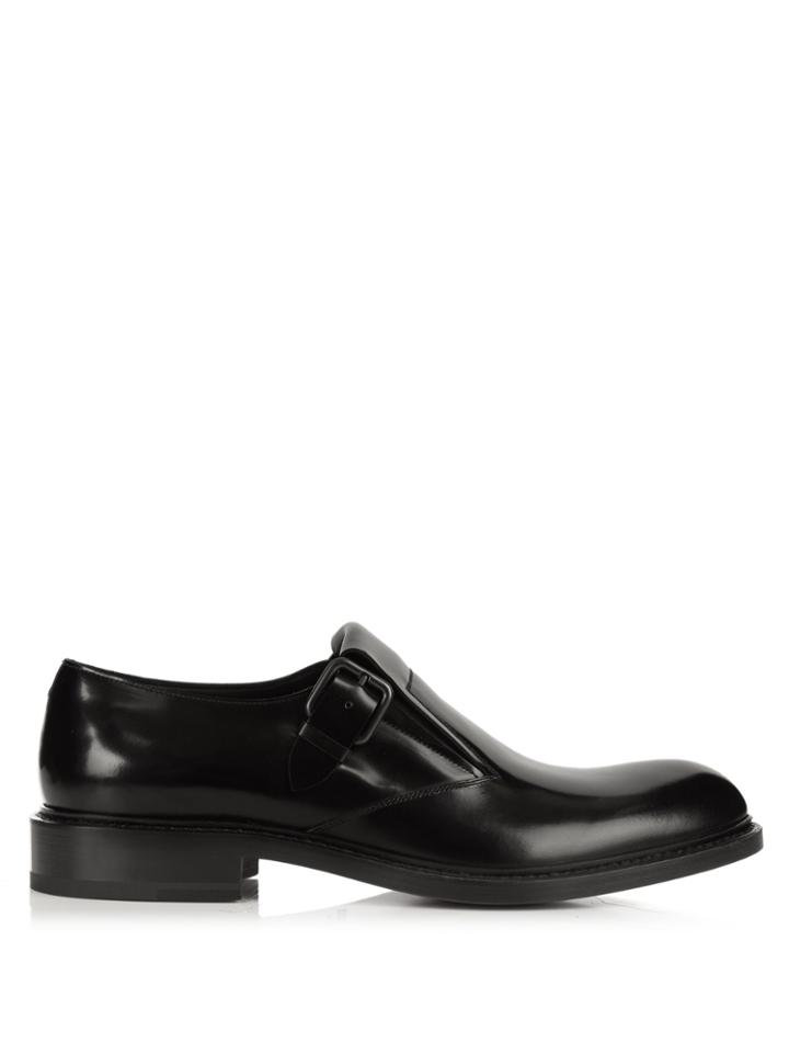 Jil Sander Monk-strap Leather Shoes