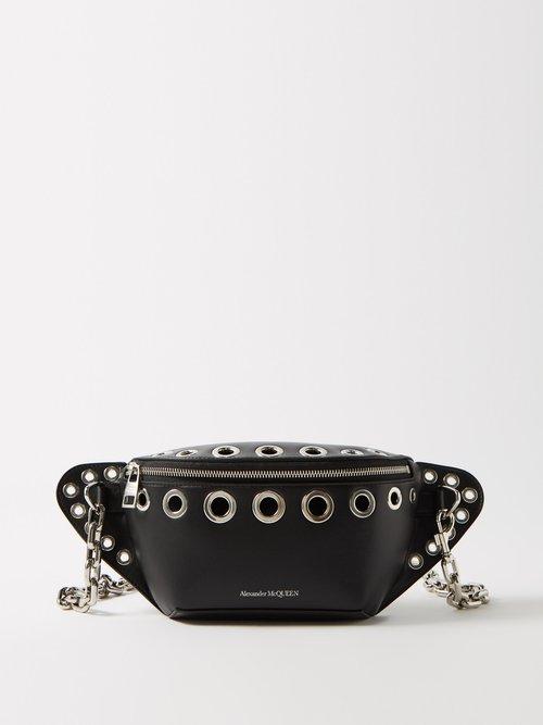 Alexander Mcqueen - Biker Eyelet Cross-body Bag - Mens - Black