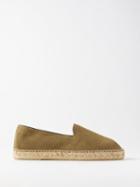 The Resort Co - Suede Espadrilles - Mens - Olive Green