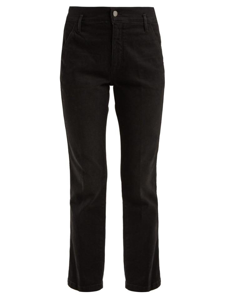 Frame Le Slender Mid-rise Cotton-blend Jeans