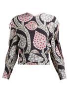Matchesfashion.com Isabel Marant - Paisley Print Open Back Top - Womens - Black Multi