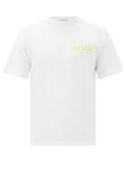 Mens Rtw Aries - Logo-print Cotton-jersey T-shirt - Mens - White