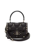 Matchesfashion.com Valentino - Candystud Quilted Leather Cross Body Bag - Womens - Black
