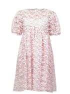 Matchesfashion.com Cecilie Bahnsen - Tira Floral-appliqu Tulle Mini Dress - Womens - Light Pink