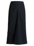 Lemaire High-rise A-line Denim Midi Skirt