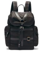 Matchesfashion.com Versace - Harness-front Leather-trim Canvas Backpack - Mens - Black