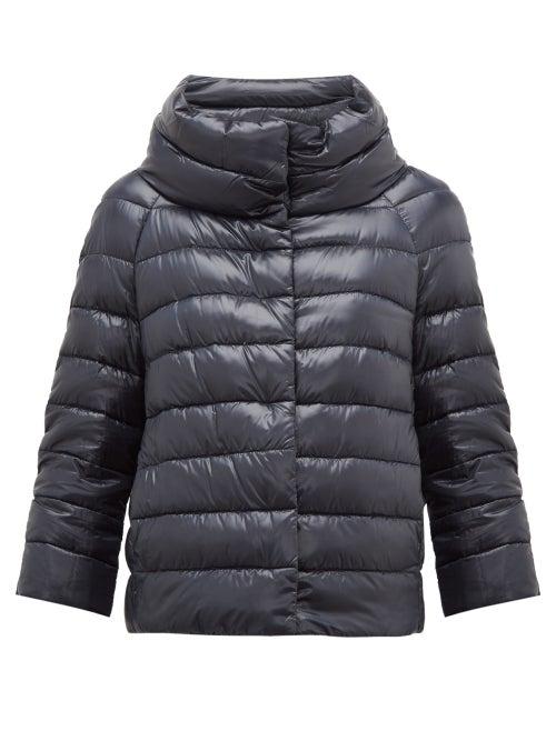 Matchesfashion.com Herno - Sofia Quilted Down Jacket - Womens - Navy
