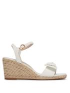 Matchesfashion.com Sophia Webster - Bonnie Leather Espadrille Wedges - Womens - White
