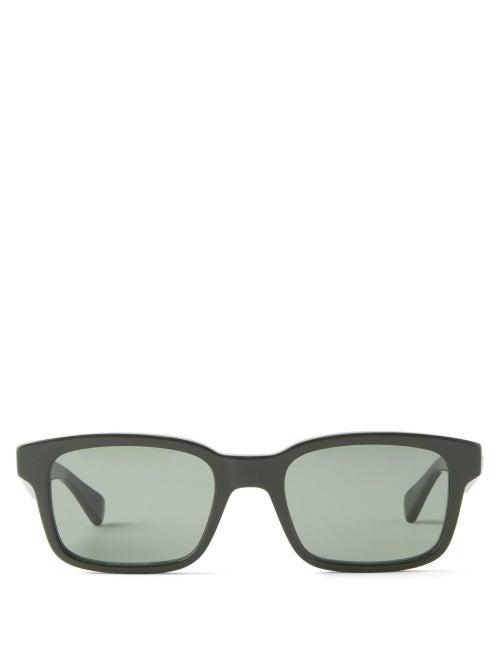 Bottega Eyewear - Square Acetate Sunglasses - Mens - Dark Green