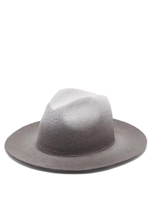 Matchesfashion.com Reinhard Plank Hats - Recycled-felt Fedora Hat - Womens - Black Multi